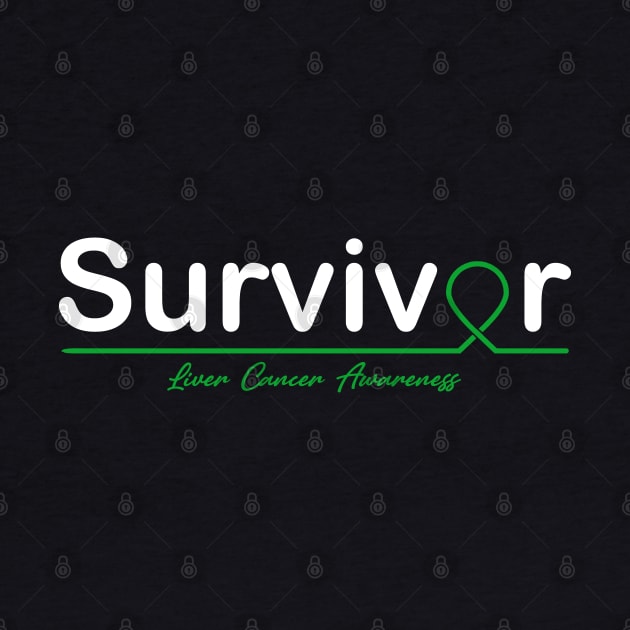 Liver Cancer Awareness Survivor Heartbeat by KHANH HUYEN